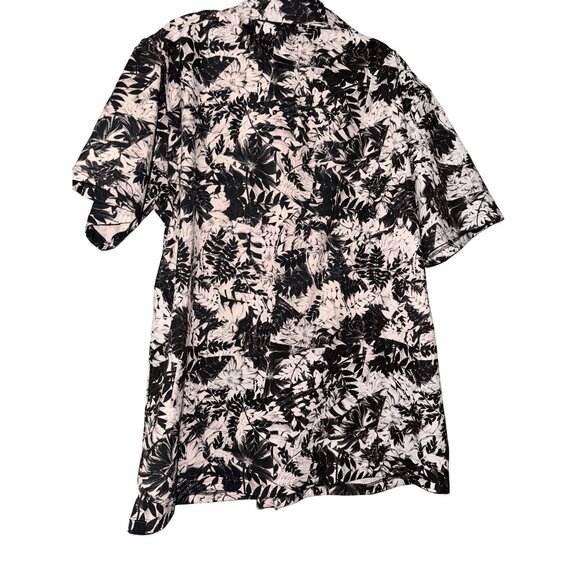 Lululemon Mens Black & White Short Sleeve Button-Up Shirt XL - Picture 5 of 9